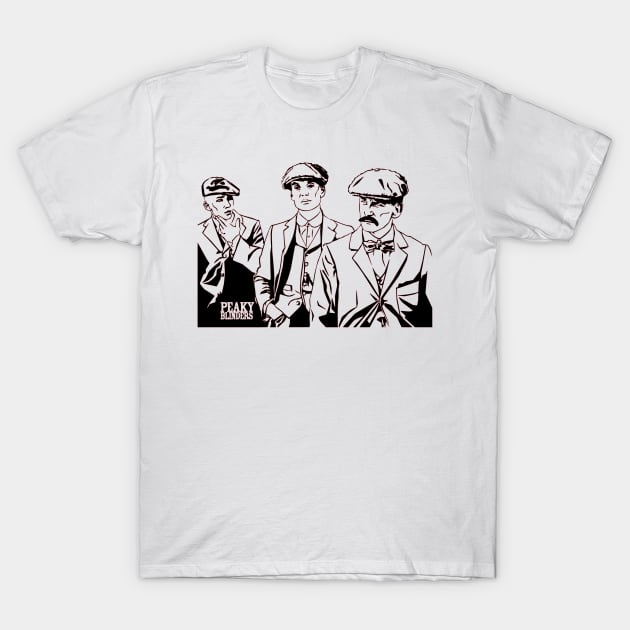 Shelby Brothers Peaky Blinders T-Shirt by OtakuPapercraft